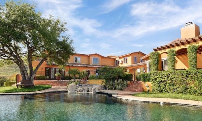 Valley Center Villa | Private Resort // 50 Acres w/ Theater, Pool & Hot Tub