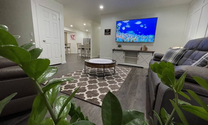 Logan Apartment | Quiet and modern 2 bed 1 bath apartment with changing sand table