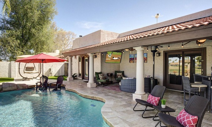 Dobson Ranch House | Quiet Desert Oasis on Golf Course w/Heated Pool