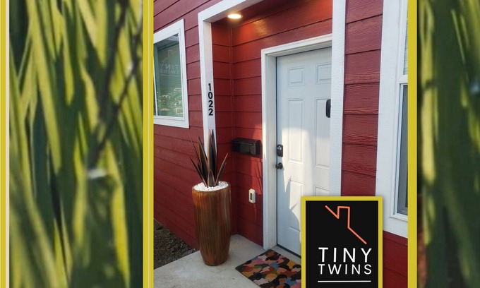 Roseburg House | Red Tiny Twins, Downtown Eco & Pet Friendly Stay