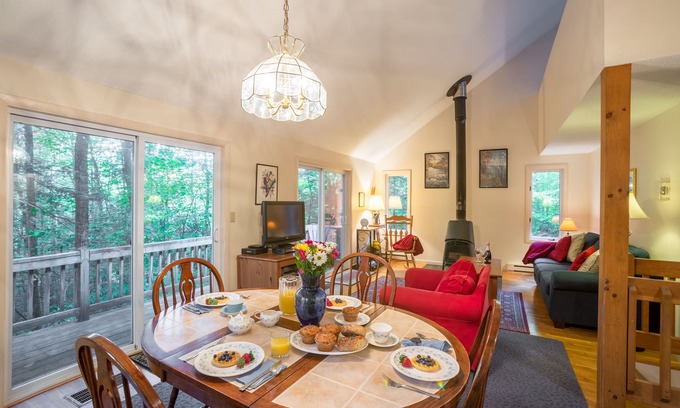 Campton House | Resort home with Private hot tub , fireplace, pools, pond, WIFI