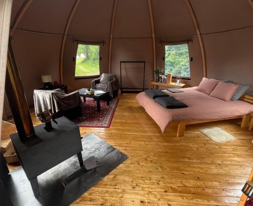 Strombacka Other | Romantic night in a dome tent lake view