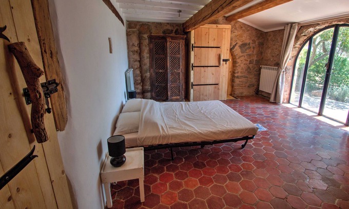 Fitou House | romantic room in a large wilderness cottage