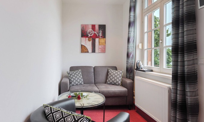 Forbach Apartment | Room 'Christophorus' with Shared Terrace, Shared Garden and Wi-Fi