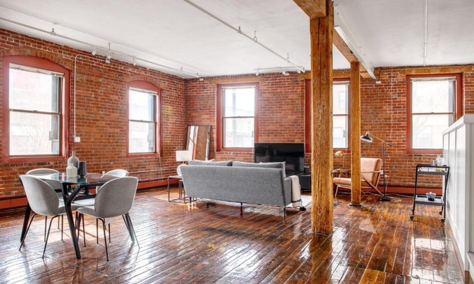 South End Apartment | S End Loft w Pool Art Gallery Steps to T BOS-356