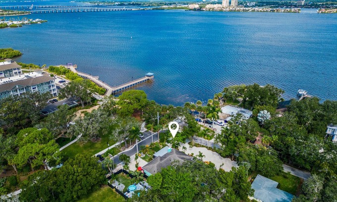Bradenton Villa | Salty Lime Villa 2-Riverview w/pool on riverwalk, near AMI beaches, pet friendly