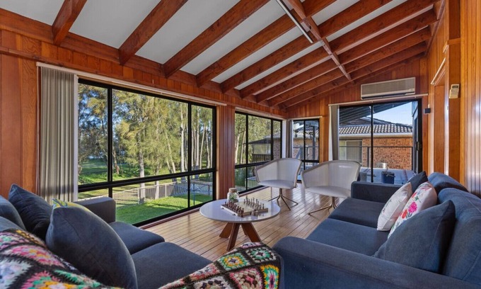 San Remo House | San Remo Charm with Waterfront Views & Sunroom