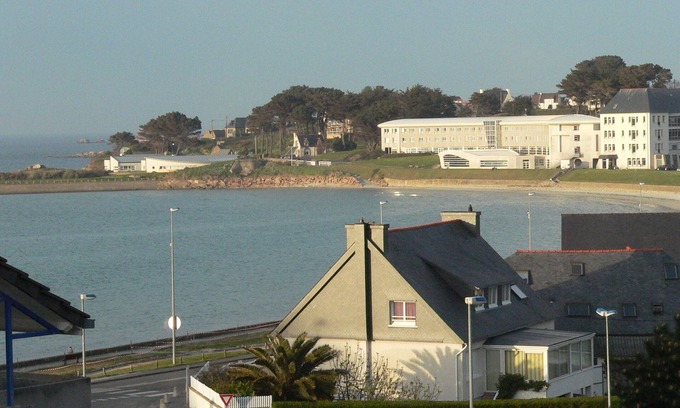 Trevou-Treguignec Apartment | Sea view apartment, 2-4 pers, 50m from the beach, pink granite coast, paimpol bay.