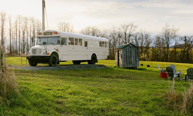 Town of Hebron House | Serene Bus Getaway Amongst Rolling Farm Land