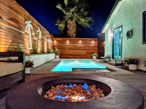Palm Springs House | Serenity Now - Home with Pool, Spa, and Outdoor Shower