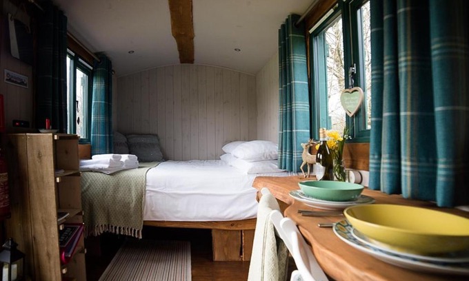 Bethania Other | Shire the Shepherd's Hut at Pentref Luxury Camping