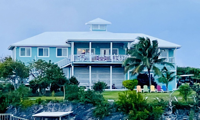 Great Guana Cay House | ShuggaBreeze on Great Guana Cay. Expansive home with Private Pier and Beach.