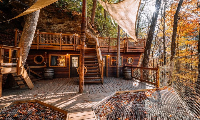 Rogers Hotel | Sky Dancer *A Pirate Ship Cliff-Suspended House!*