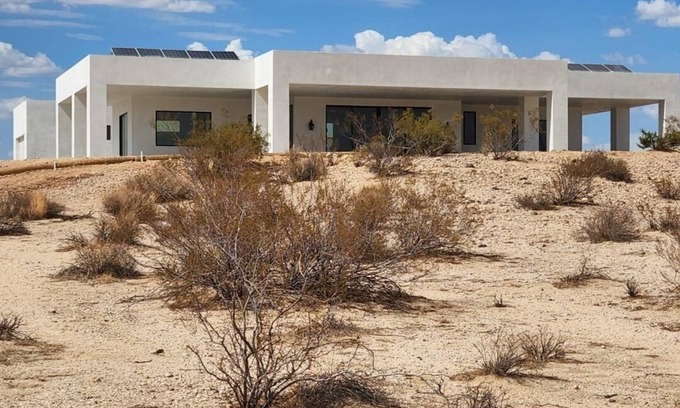 Joshua Tree House | Solar Powered Off Grid Luxury Home on 20 acres of pristine desert 360 views