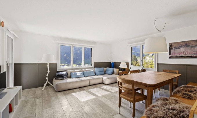 Engelberg Ski Chalet | Sonnig Stylisches Chalet Ferienhaus in Engelberg mit 180 Grad Aussicht