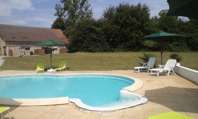 Saint-Julien-le-Vendomois House | Spacious Gîte with all modern appliances and a 9x5.6 m pool