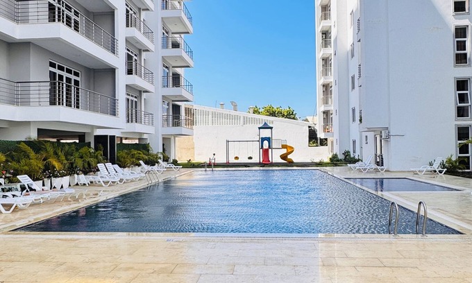 Mombasa Apartment | Spacious 3BR Retreat in Nyali with Pool, Parking & Steps from Beach & Malls