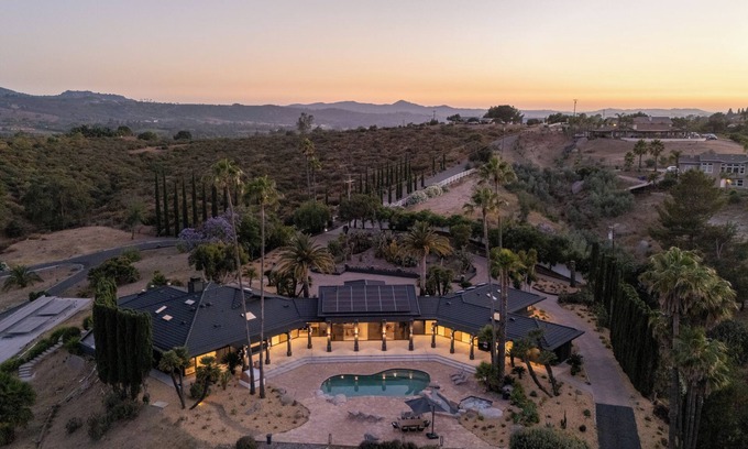 Valley Center Villa | Spacious 7-bedroom Villa in SD Mountains, Jacuzzi, Pool, Fitness Center, Hiking