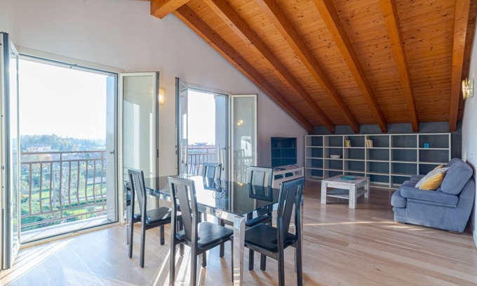 Cesana Brianza Apartment | Spacious and bright attic among 3 lakes with terrace