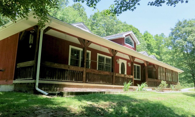 Nelsonville House | Spacious Retreat with Hot Tub, and Walking Trails