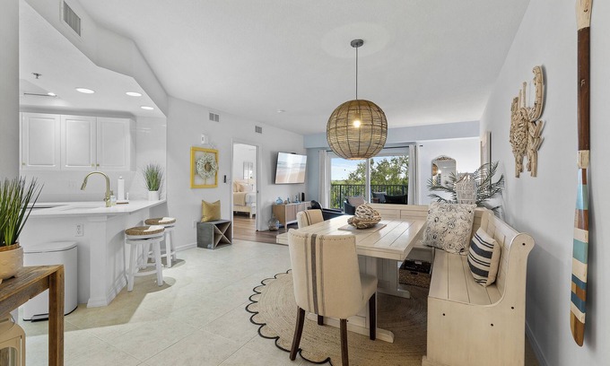 New Smyrna Beach Condo | 🏖️Steps to Beach | Stunning Interior | Oceanwalk 9-302🏖️