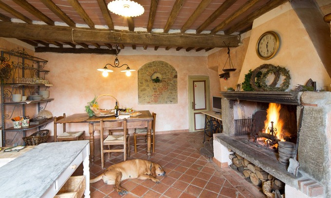 Boveglio House | Stone house with 4 double bedrooms and kitchen with fireplace