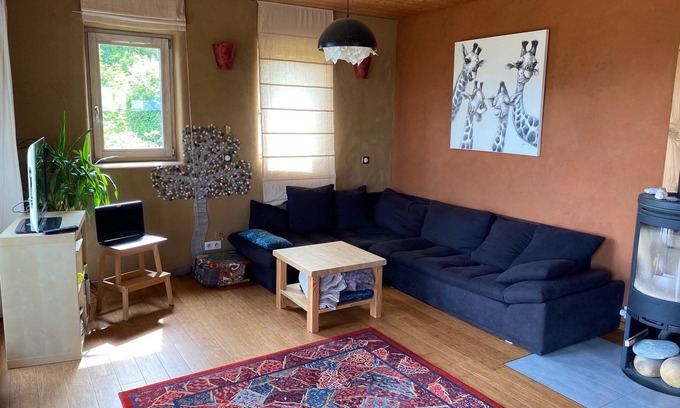 Saint-Antoine-l'Abbaye House | Straw and earth house, view of the Vercors, pets welcome