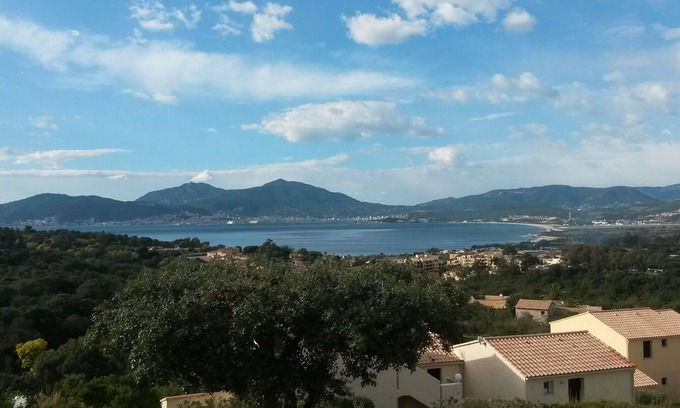 Grosseto-Prugna Apartment | Studio on the heights of Porticcio, beautiful sea view, 5 min from the beaches