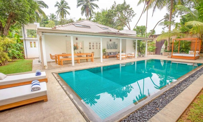 Talpe Villa | Stylish family villa with chef, close to beach