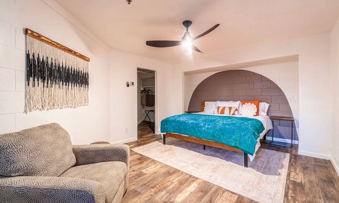 Midtown Apartment | Stylish-Serene Midtown Getaway: Retreat for Two