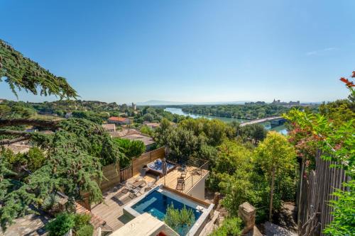 Villeneuve-les-Avignon Villa | Sublime 180° d'Avignon Villeneuve Ventoux Alpilles