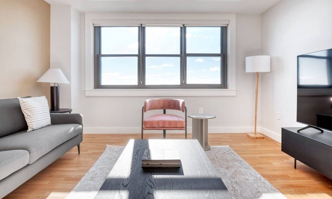 Telegraph Hill Apartment | Sunny South Boston 2BR w/ Gym & W/D, nr Carson Beach, by Blueground