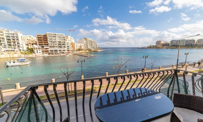 St. Julian's Apartment | Superb views of Spinola Bay in Heart of St