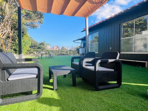 Chosei Villa | Surf99一棟貸切80平米 一松海岸とコンビニ徒歩圏 200平米芝庭 BBQ 専用焚き火台