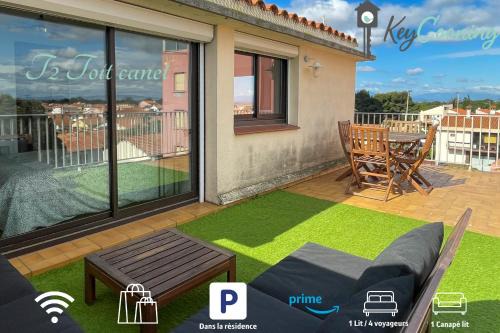 Le Grand Large Apartment | T2 Toit-Terrasse Canet - Plage à 5 min à pieds