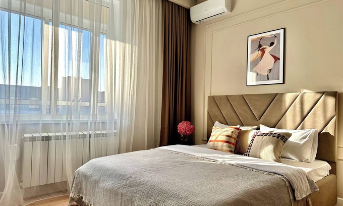 Almaty Apartment | "Tango" charming 1-bedroom apartment with WiFi, AC close to Arbat