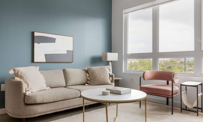 Mission Valley Apartment | Tasteful Mission Valley 1BR w/Gym, Pool & Spa, nr Bars, by Blueground