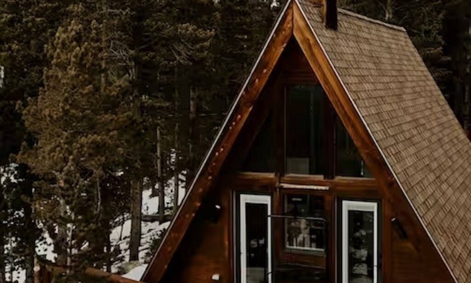 Saint Mary's Cabin | The Alpine Aframe - Cozy Cabin with Barrel Sauna