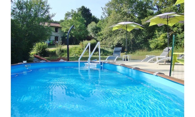 Saint-Just House | 'The Barn', A large 4 person gite with pool, in a quiet and restful location