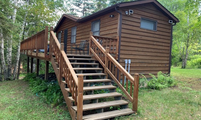 Marcell Cabin | The Pine Ridge Cabin on Spider Lake, Marcell Mn-Private lakeside with two docks.