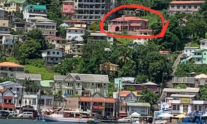 St. George's Apartment | The Pink House Overlooking with the Carenage. Features 2 Person Jacuzzi Tub.