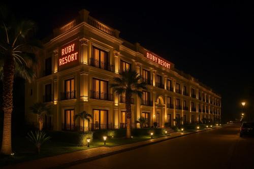 Robertsganj Hotel | The Ruby Resort, Vrindavan # Prime Location # Luxury Rooms # Near Prem Mandir # Restaurant # Big Lawn # Big Parking # By Nandan Group #