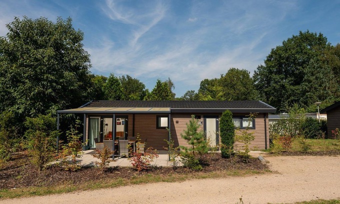 Lieren House | The Veluwe Lodge offers luxury and space for 5 guests with modern amenities in a serene, green setting.