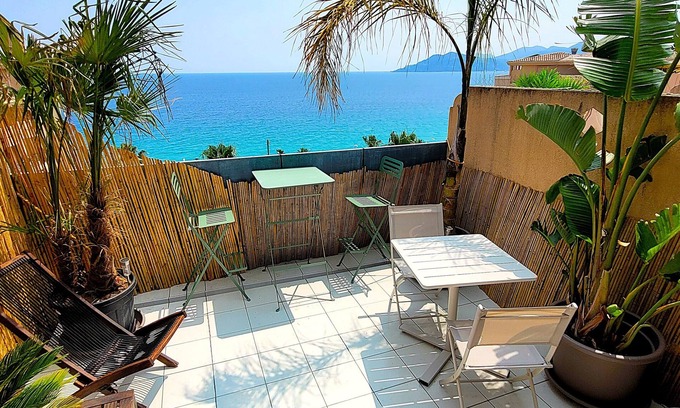 Cannes La Bocca Apartment | "Theo'z Roof Top & Sea View"