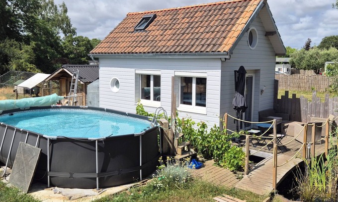 Saint-Mars-de-Coutais House | Ti Koad Maisonnette with separate pool and large garden