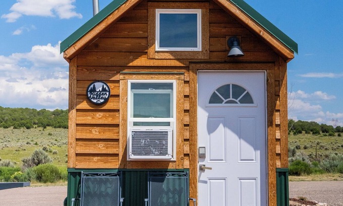 Meeker House | Tiny Home built by Rocky Mountain Tiny Homes in Durango, Colorado. It contains a Queen bed in a loft with stairs. Sleeps: 2 Pets: Max 2 Please note, this home does have a sleeping area in a loft. If you require an accommodation with more accessibilit