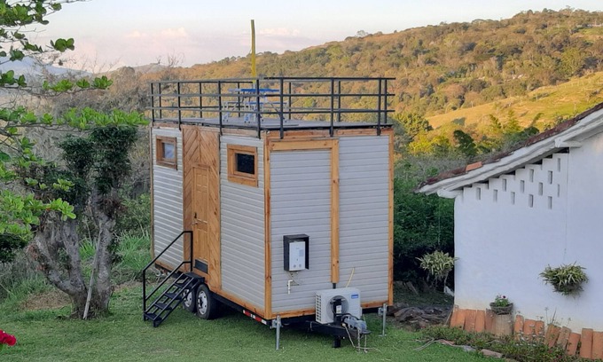 San Gil Cabin | Tiny House -Mini House- Coffee Farm - via San Gil-Mogotes