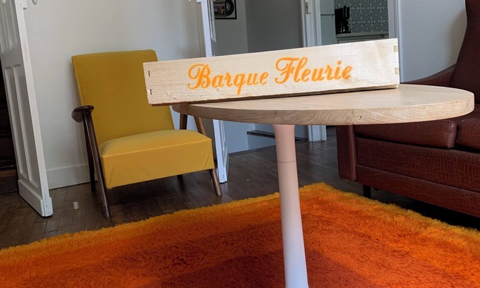 Aubeterre-sur-Dronne House | Townhouse with garden access! Barque Fleurie and its 60s decor