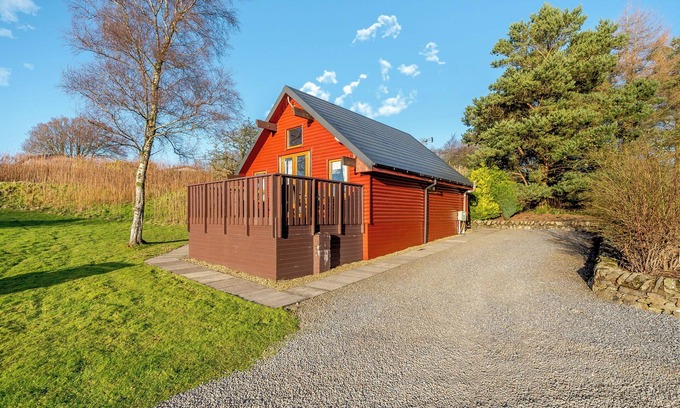 Dumfries Ski Chalet | Traditional country style A-frame lodge.