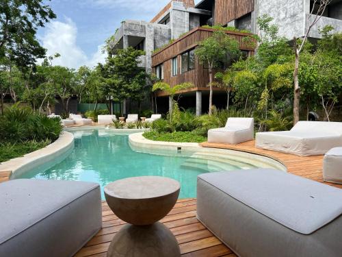 Playa Paraiso Apartment | Tulum 2BR Jacuzzi Privado Lujo & Piscinas Humana 800m Playa